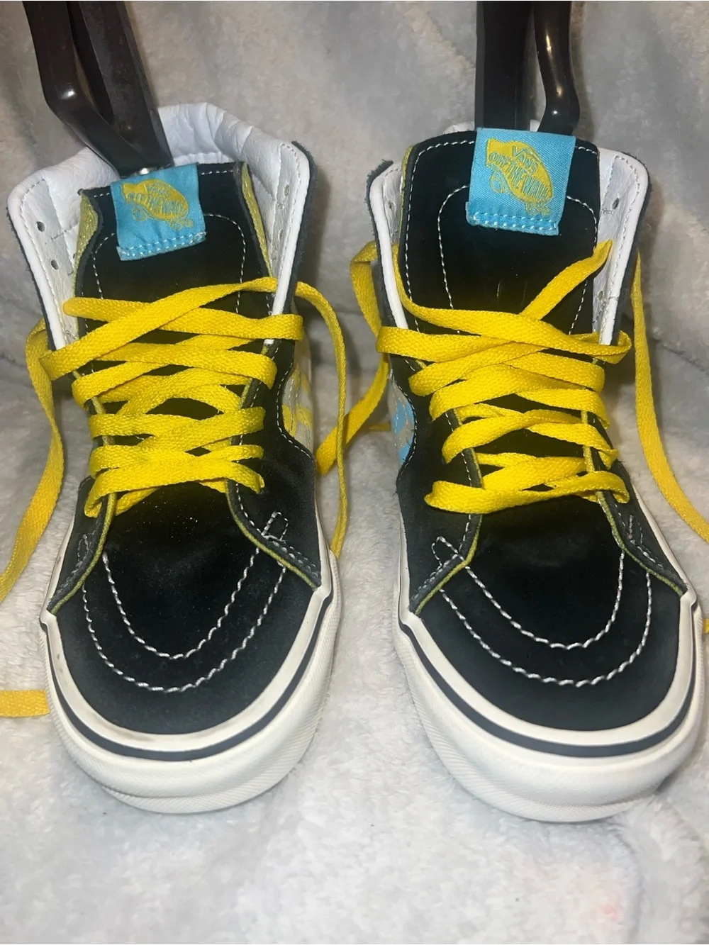 Vans X simpsons collab high top shoes men size 4 woman size 5.5